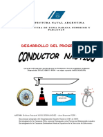 Caratula y Programa Manual Conductor Nautico