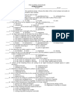 Science 8 1st Quarter Exam 2021-2022