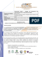 Secuencia Erca Modelo de Secuencia de Aprendizaje para El Aprendizaje Adulto