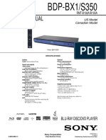 Service Manual: Blu-Ray Disc/Dvd Player