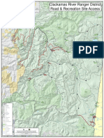 Mount Hood National Forest Map of Closed and Open Roads