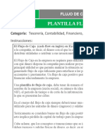 Plantilla Flujo de Caja