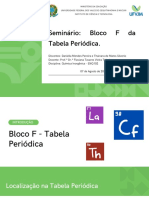 Seminário Grupo F - Química Inorgânica