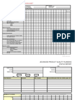 Advanced Quality Planning Status Report