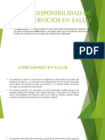 Disponibilidad de Servicios en Salud