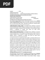 ESCRITURA PAsBLICA CONSTITUCION DE SAC T