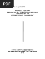 Proposal Kegiatan 17 Agustus 1945