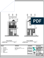 A B C A B C: Fachada Principal Fachada Posterior