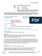 Airworthiness Directive: Design Approval Holder's Name: Type/Model Designation(s)