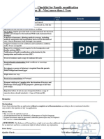 Portugal - Checklist For Family Reunification Visa (D - Visa) More Than 1 Year