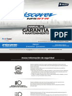 Discover 125 ST-R Garantia y Mantenimiento