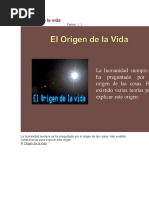 El Origen de La Vida MONOGRAFIA PARTE 1