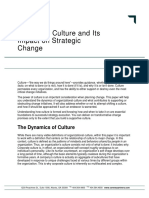 Corporate Culture and Its Impact On Strategic Change