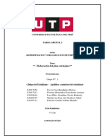 (AC-S15) Tarea Elaboración Del Plan Estratégico