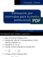 Estimación - Intervalos - Media Poblacional - Tamaño de Muestra Grande