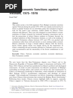 China's Economic Sanctions Against Vietnam, 1975-1978 - Kosal Path