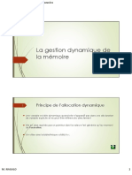 03 - La Gestion Dynamique de La Mémoire