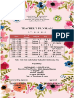 Class Program and Teachers Program