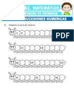 Series y Sucesiones Numericas para Primero de Primaria