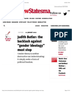 Judith Butler: The Backlash Against "Gender Ideology" Must Stop