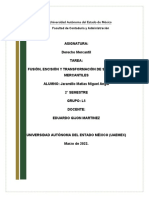 Fusión, Escisión y Transformación de Sociedades Mercantiles