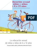 La Educación Sexual de Niñas y Niños de 6 A 12 Años