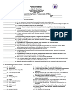 Second Monthly Test in Fundamentals of ABM 2