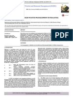 An Overview of Scheduled Wastes Management in Malaysia