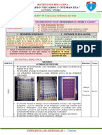 EPT - EXPERIENCIAS DE APRENDIZAJE 1 - TERCERO - Sesion 3