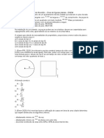 Lista de Revisão - Área de Figuras Planas - ENEM