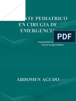 Paciente Pediatrico en Emergencia Quirurgica