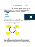 Systems Analysis and Design and How It Works For Business