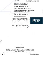 Indian Standard: Specification For Ac Electricity Meters