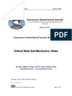 Vancouver Geotechnical Society: Critical State Soil Mechanics: Notes