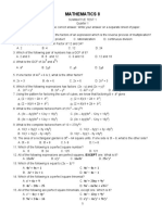 Summative Test 1 Q1