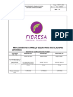 Procedimiento de Trabajo Seguro para Instalaciones Sanitarias