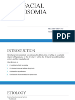 Hemifacial Microsomia: Presented by Nithish