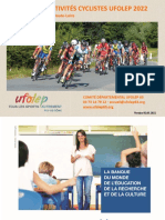 Calendrier Activités Cyclistes UFOLEP 2022