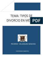 Tipos de Divorcio en Mexico