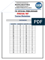 Gabarito Prova Mangaratiba