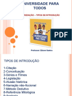 Tipos de Introdução