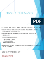 NCM107 Lecture II LAB-RLE Signs of Pregnancy'