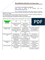 Rubrica para Evaluar Prueba Parcial 4to BIOLOGIA