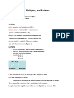 LESSON: Factors, Multiples, and Patterns