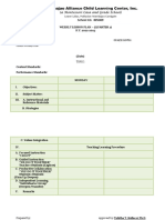 Weekly Lesson Plan - (Quarter 1) S.Y. 2022-2023: Subject: Grade Level: Class Schedule