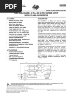 16-Bit, Dual Channel, Ultra-Low Glitch, Voltage Output Digital-To-Analog Converter