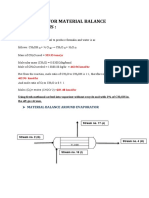 Material Balance Calculations