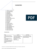 Calculated Fields