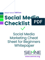 Social Media Checklist (SEMNE Digital Marketing Association)