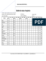 Boletim de Notas e Frequência